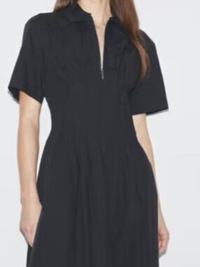 Tory Burch Poplin Pleat-Waist Dress NEW WITH TAG